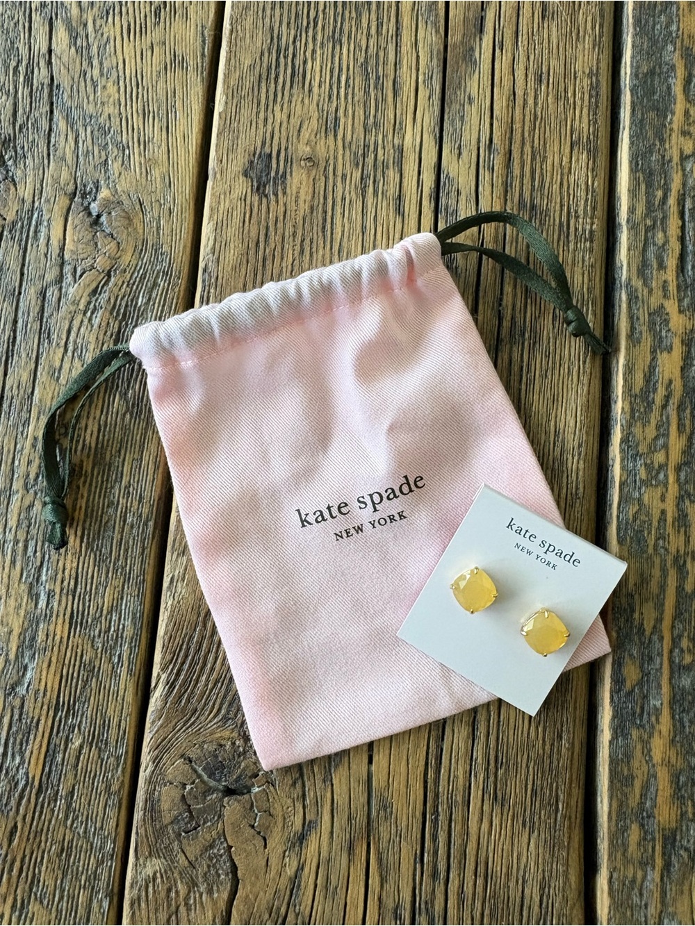 kate spade yellow earrings